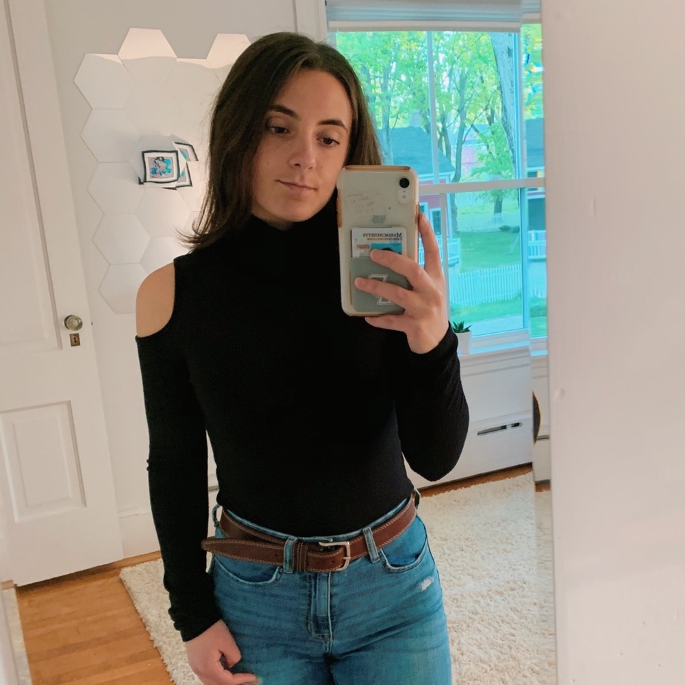 Black mock-neck long sleeve
